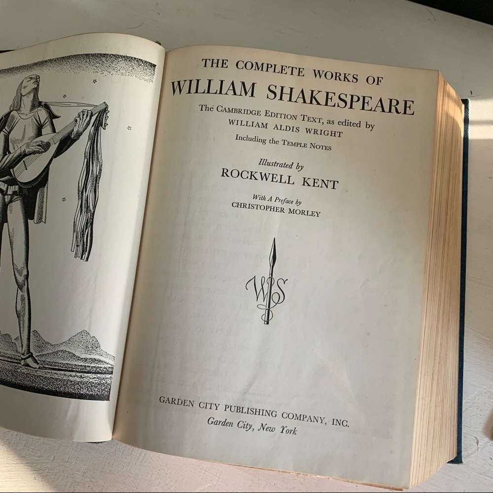 ❤️1936 The Complete Works of Shakespeare ❤️Vintage - Picture 9 of 14